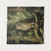  stijl uil in betoverd bos wandkleed (Voorkant)