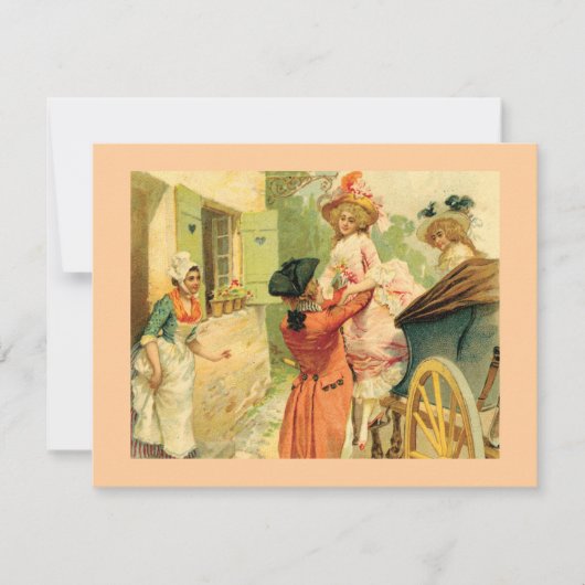 stijl Uitnodiging Kaart 18e eeuw (Voorkant)