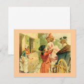 stijl Uitnodiging Kaart 18e eeuw (Voorkant / Achterkant)