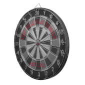  stijl [uw familienaam] Rood Dart Board Dartbord (Voorkant Rechts)