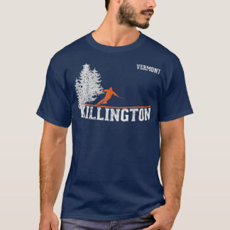 Stijl van 1980: Killington VT  Skiing T-shirt