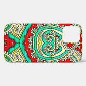 Stijl van 80, helder, neon, mooi, psychedelisch Case-Mate iPhone case (Achterkant (horizontaal))