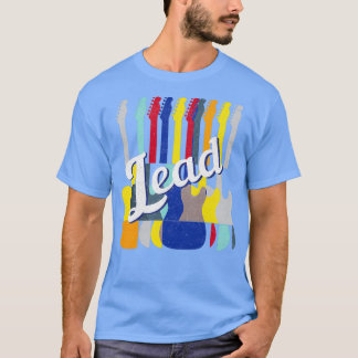 Stijl van de achterste elektrische gitaren t-shirt