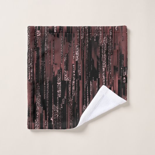 Stijl van de bruine mozaïek met ruwe achtergrond bad handdoek (Wasdoekje)