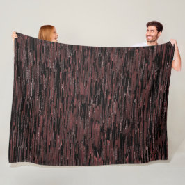 Stijl van de bruine mozaïek met ruwe achtergrond fleece deken