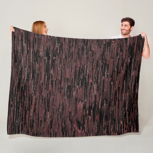 Stijl van de bruine mozaïek met ruwe achtergrond fleece deken (In situ)