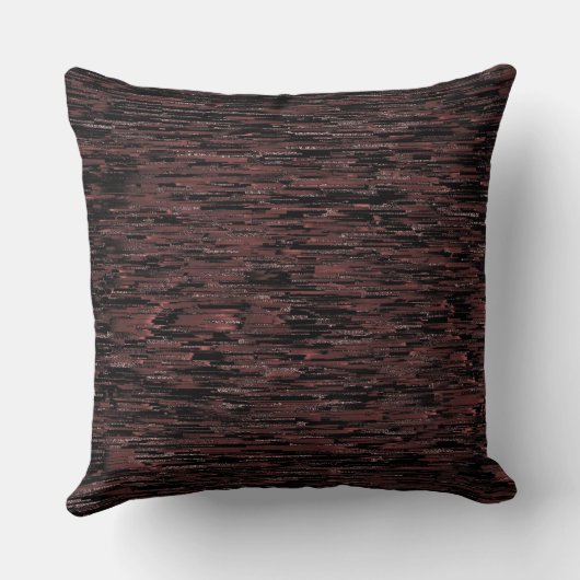 Stijl van de bruine mozaïek met ruwe achtergrond kussen (Achterkant)