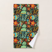 Stijl van de Cartoon Aquatic Life Bad Handdoek (Handdoek)