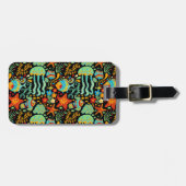 Stijl van de Cartoon Aquatic Life Bagagelabel (Voorkant horizontaal)