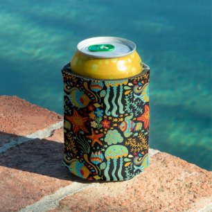 Stijl van de Cartoon Aquatic Life Blikjeskoeler