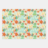 Stijl van de Cartoon Aquatic Life Inpakpapier Vel (Voorkant 2)