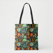 Stijl van de Cartoon Aquatic Life Tote Bag (Voorkant)