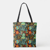 Stijl van de Cartoon Aquatic Life Tote Bag (Achterkant)