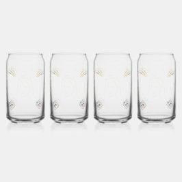 stijl van de huwelijksceremonie blikvorm glas