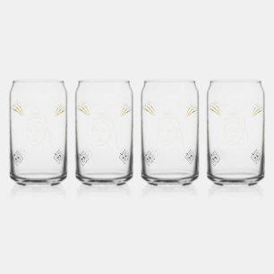 stijl van de huwelijksceremonie blikvorm glas
