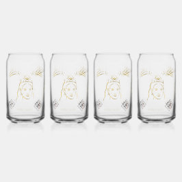 stijl van de huwelijksceremonie blikvorm glas