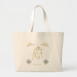 stijl van de huwelijksceremonie grote tote bag
