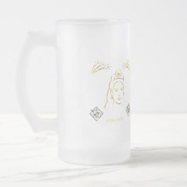 stijl van de huwelijksceremonie matglas bierpul