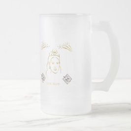 stijl van de huwelijksceremonie matglas bierpul