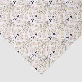 stijl van de jaren '20, deco-crème-palmettos tissuepapier (Detail)