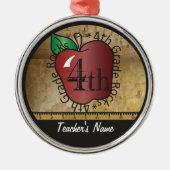  stijl van de leraar, vierde klas | Chalkboard Metalen Ornament (Voorkant)