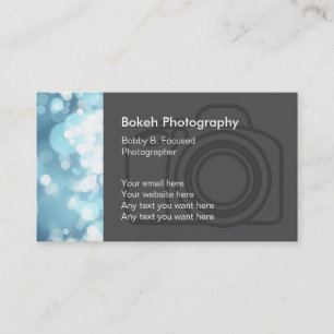 Stijl van de zakenkaart van de fotograaf visitekaartje