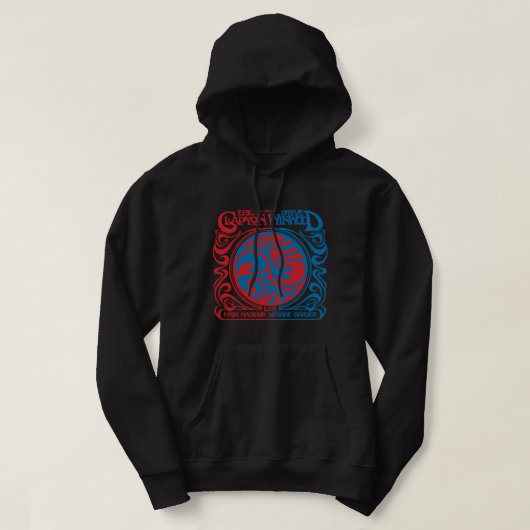 Stijl van grafisch muzikant zangeres hoodie (Design voorkant)