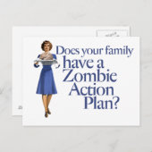 stijl van het actieplan Zombie Briefkaart (Voorkant / Achterkant)