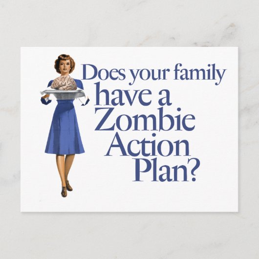 stijl van het actieplan Zombie Briefkaart (Voorkant)