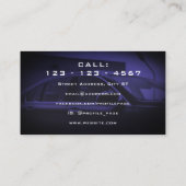 Stijl van het bedieningspaneel voor auto's visitekaartje (Achterkant)