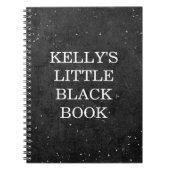 Stijl van het kleine zwarte-boekenkarkbord - Perso Notitieboek (Voorkant)