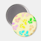  stijl van het paaspatroon van bunny Paw Magneet (Voorkant / Achterkant)