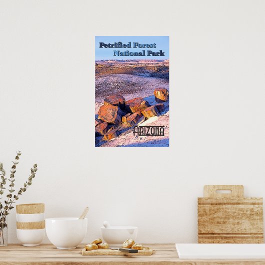 stijl van het Petrified Forest Poster (Keuken)