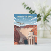 stijl van Hoover Dam Briefkaart (Staand voorkant)