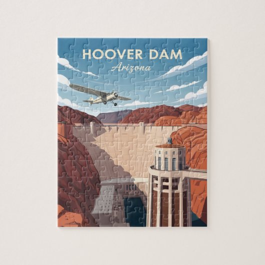 stijl van Hoover Dam Legpuzzel (Verticaal)