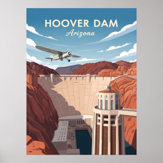  stijl van Hoover Dam Poster (Voorkant)
