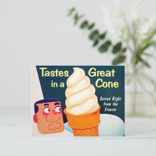  stijl van IJscream-dag Briefkaart (Staand voorkant)