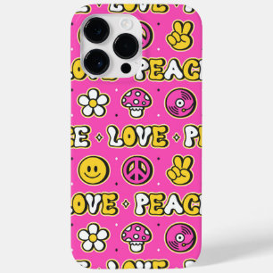 Stijl van Peace and Love Hippy Case-Mate iPhone 14 Pro Max Hoesje