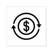 Stijl van restitutie voor dollars  zelfinktende stempel (Design)