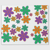 Stijl van Super Groovy 70s Cadeaupapier (Vlak)