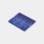 Stijl van wolle blauw raceflames post-it® notes (Schuin)