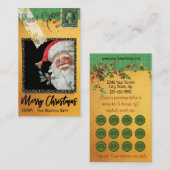  stijl vanaf kerstkaart klantenkaartje (Voorkant / Achterkant)