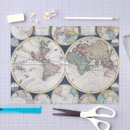  Stijl Veelvoudige Kleurrijke Wereldbollen Tissuepapier (Craft)