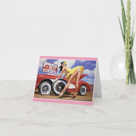 -stijl "Veranderen van een platte band" Note Kaart (Voorkant)