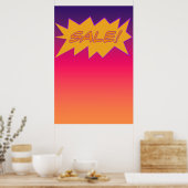 Stijl verkoopbord Comic Book Burst Poster (Keuken)