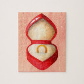 Stijl Verloving Ring Jigzaag Puzzle Legpuzzel (Verticaal)
