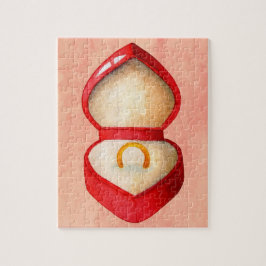 Stijl Verloving Ring Jigzaag Puzzle Legpuzzel