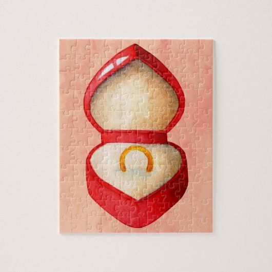 Stijl Verloving Ring Jigzaag Puzzle Legpuzzel (Verticaal)