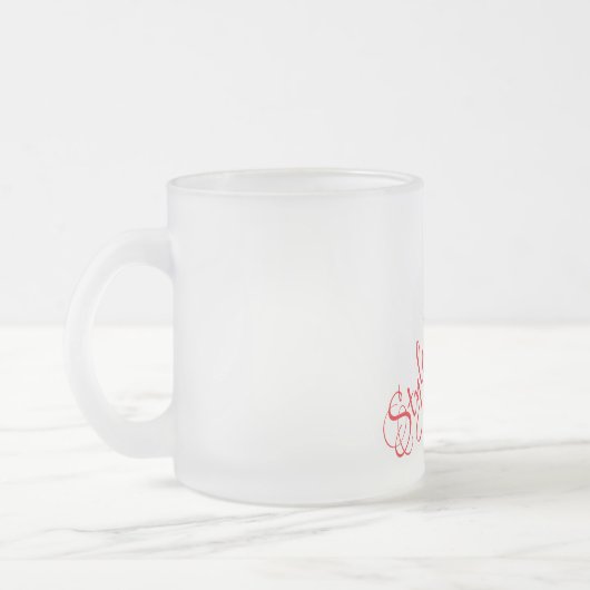 Stijl & verzorging Frosted Glass Coffee Mok (Links)