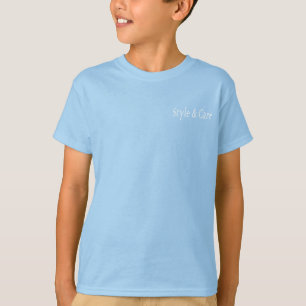 Stijl & verzorging Lichtblauw Kleur T-shirt